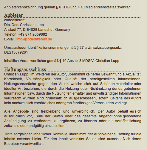 impressum 1